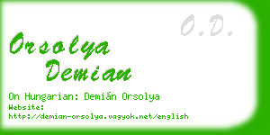 orsolya demian business card
